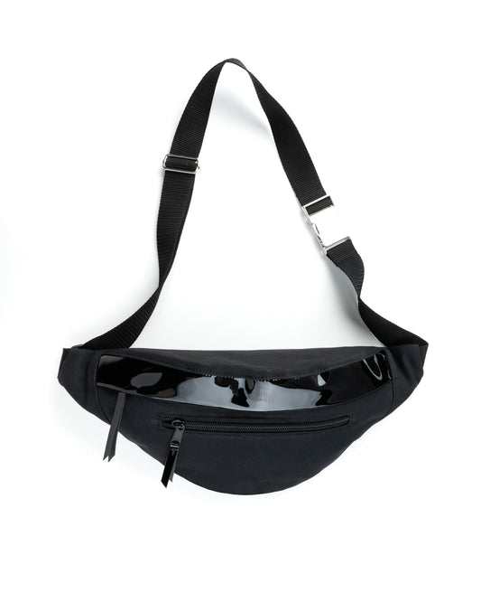 MESMERIZE Bum Bag-Black Patent Leather