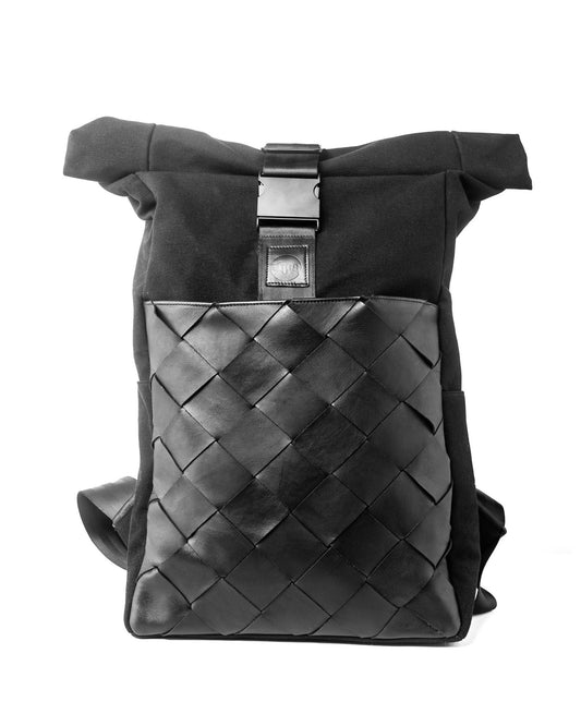 SUMMIT Roll Top Backpack-Black - theabags