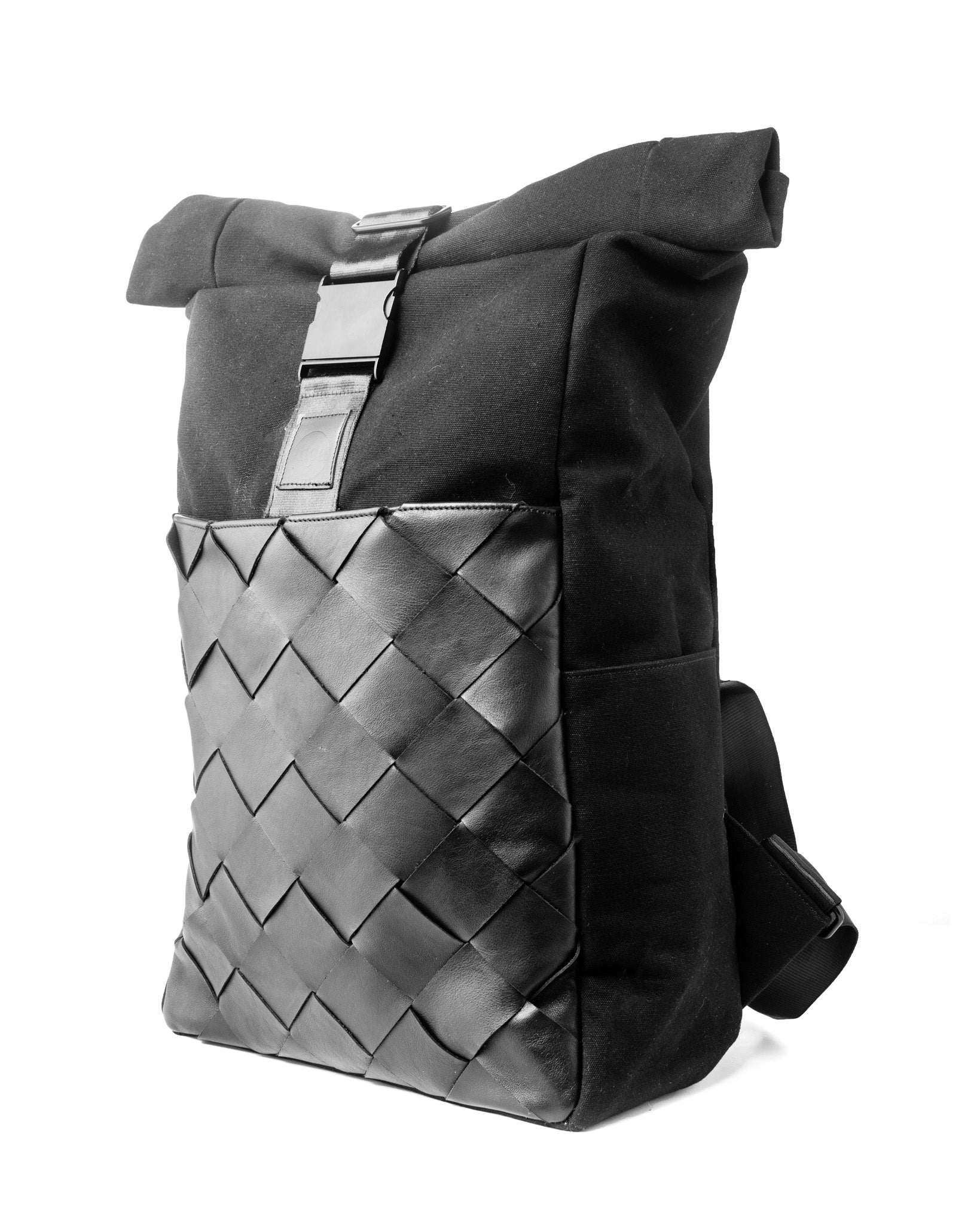 SUMMIT Roll Top Backpack-Black - theabags