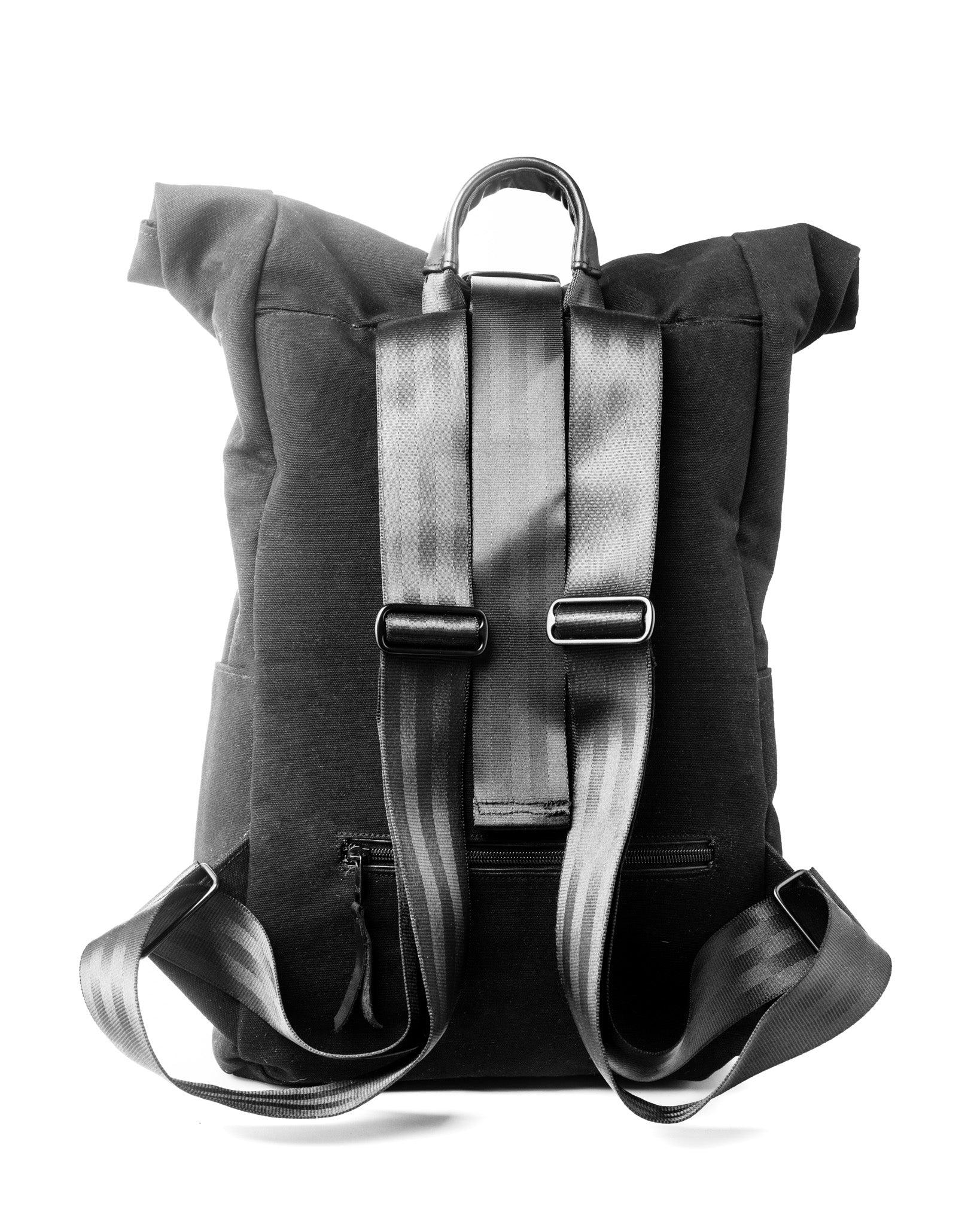SUMMIT Roll Top Backpack-Black - theabags