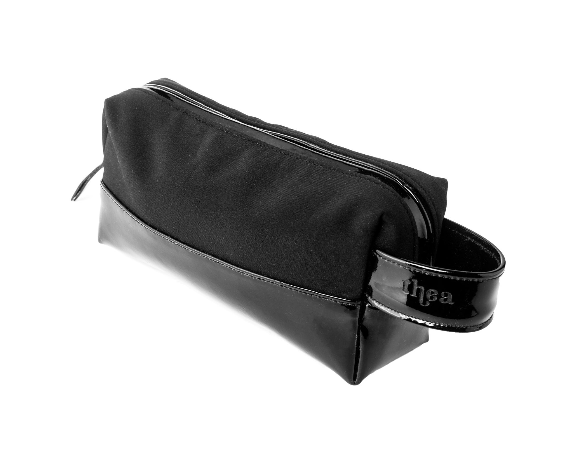 SCENT Beauty Case Small-Black Patent Leather - theabags