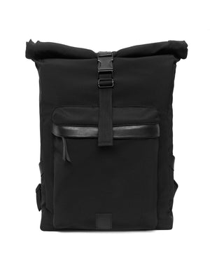 HUNTER Roll Top Backpack-Black - theabags