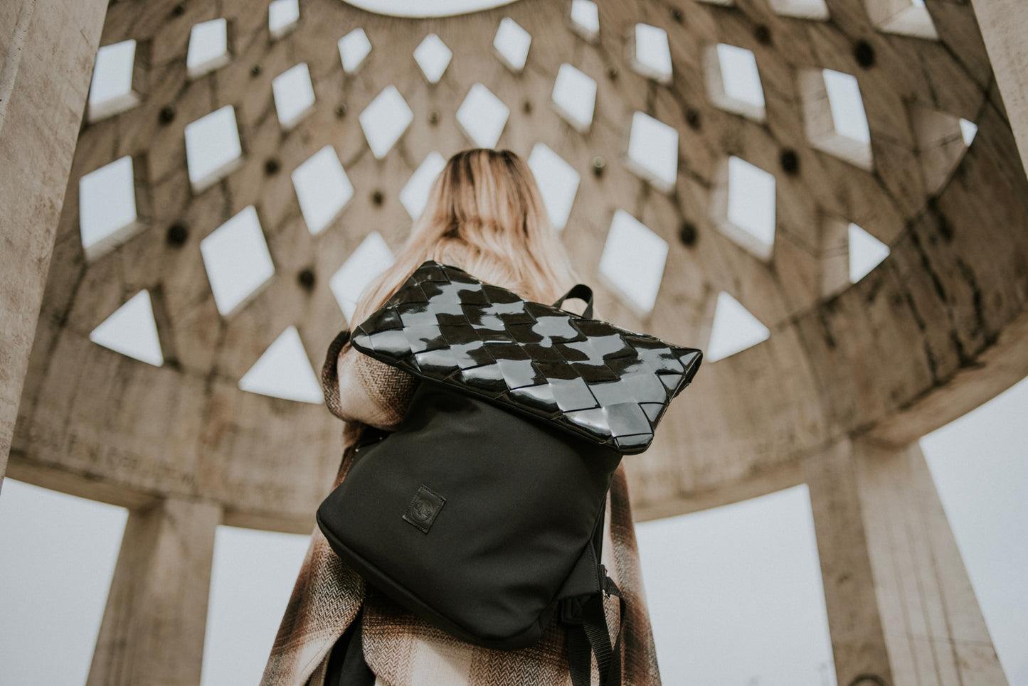 VENOM Backpack-Black Patent Leather - theabags