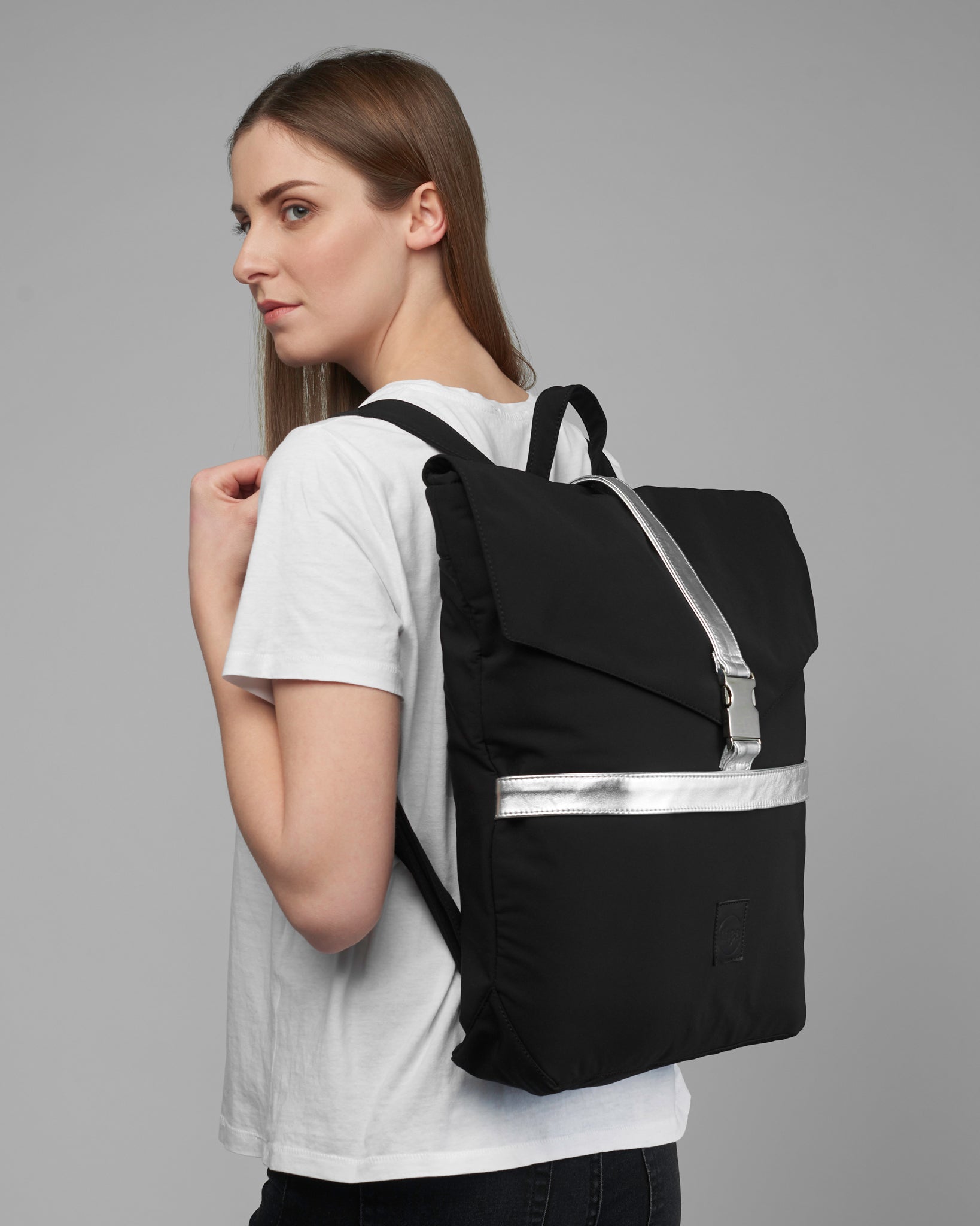 TAME Backpack-Black-Silver - theabags